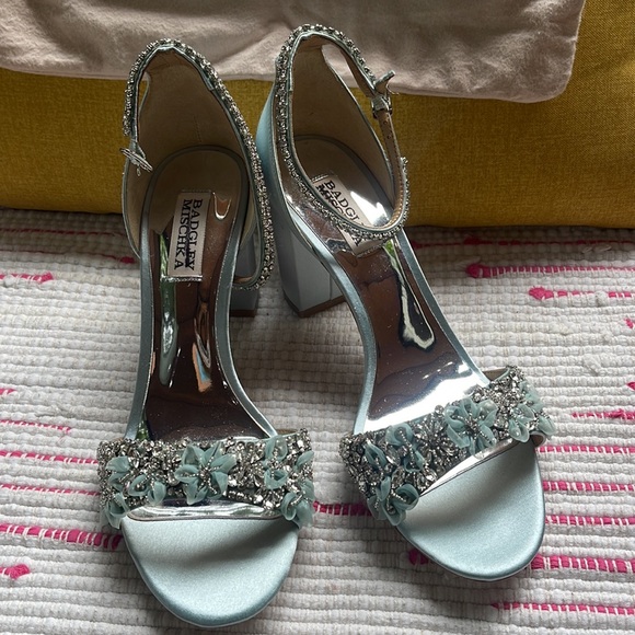 Badgley Mischka Finesse Ankle Strap Evening Shoe - Picture 5 of 9